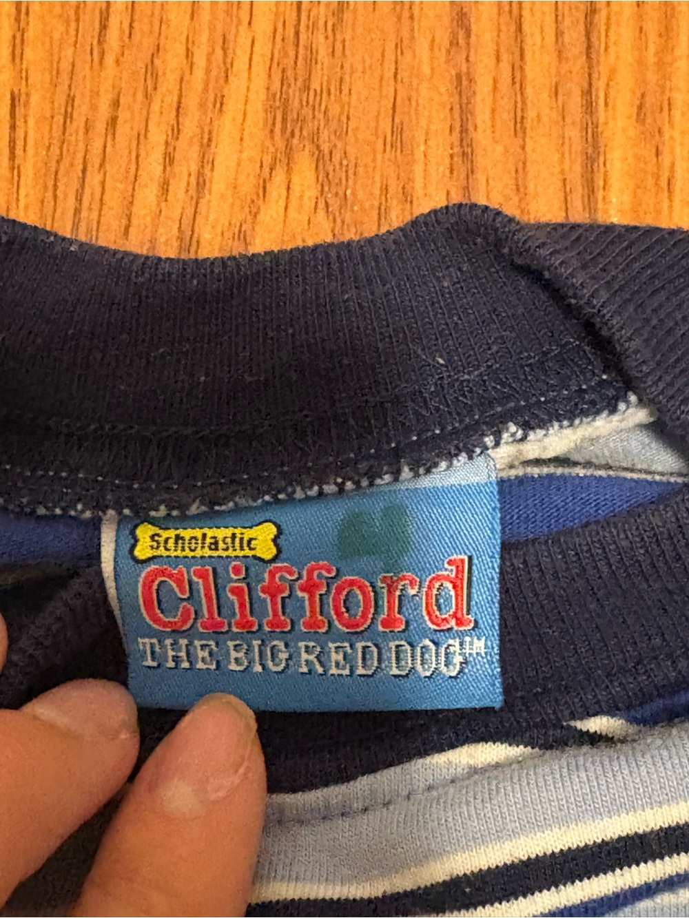Clifford Kids' Red Graphic Denim Overalls with Striped Top - Picture 4 of 4